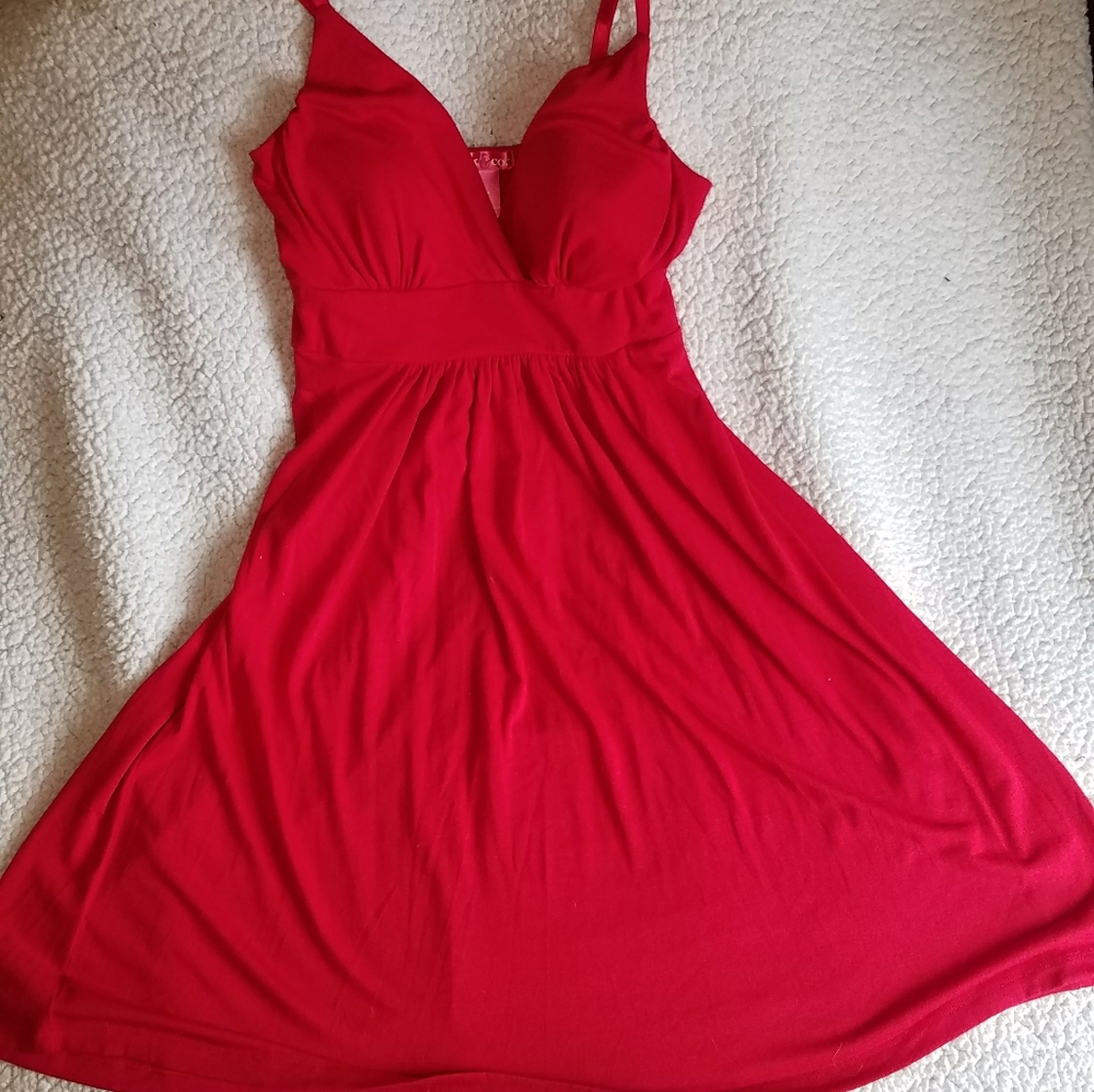 Mix & Co Medium Spaghetti Strap Red Dress